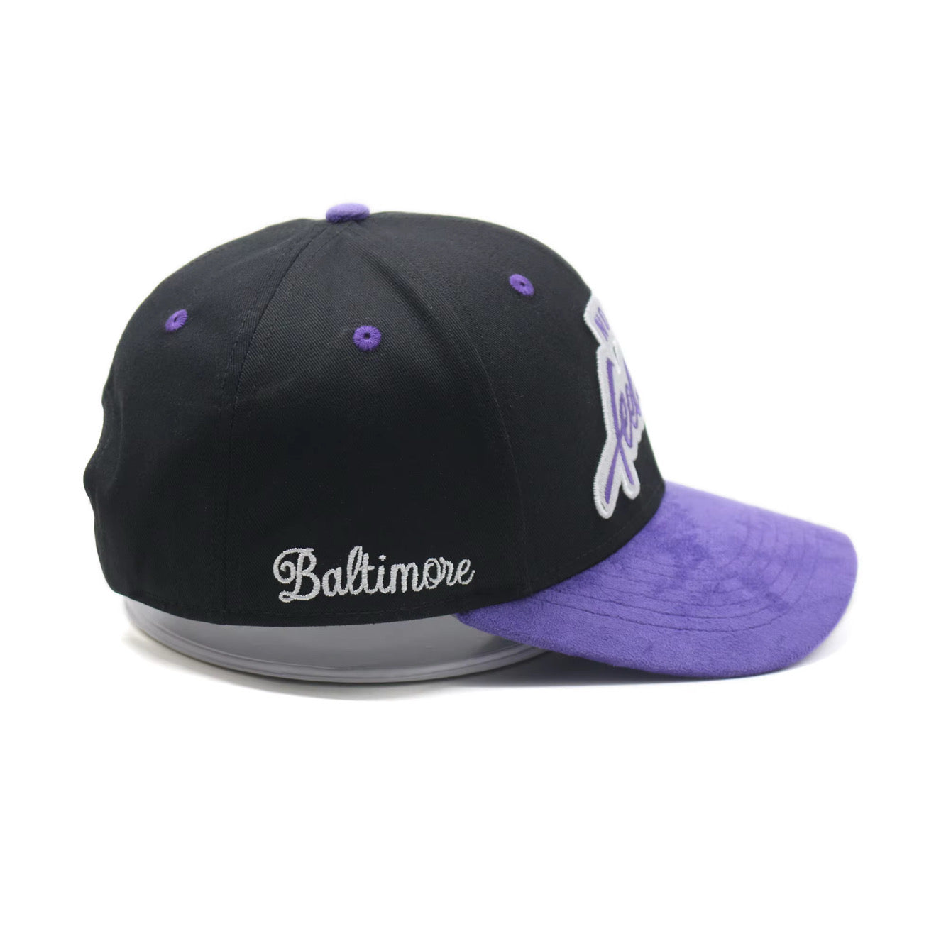 No Hard Feelings Black and Purple SnapBack