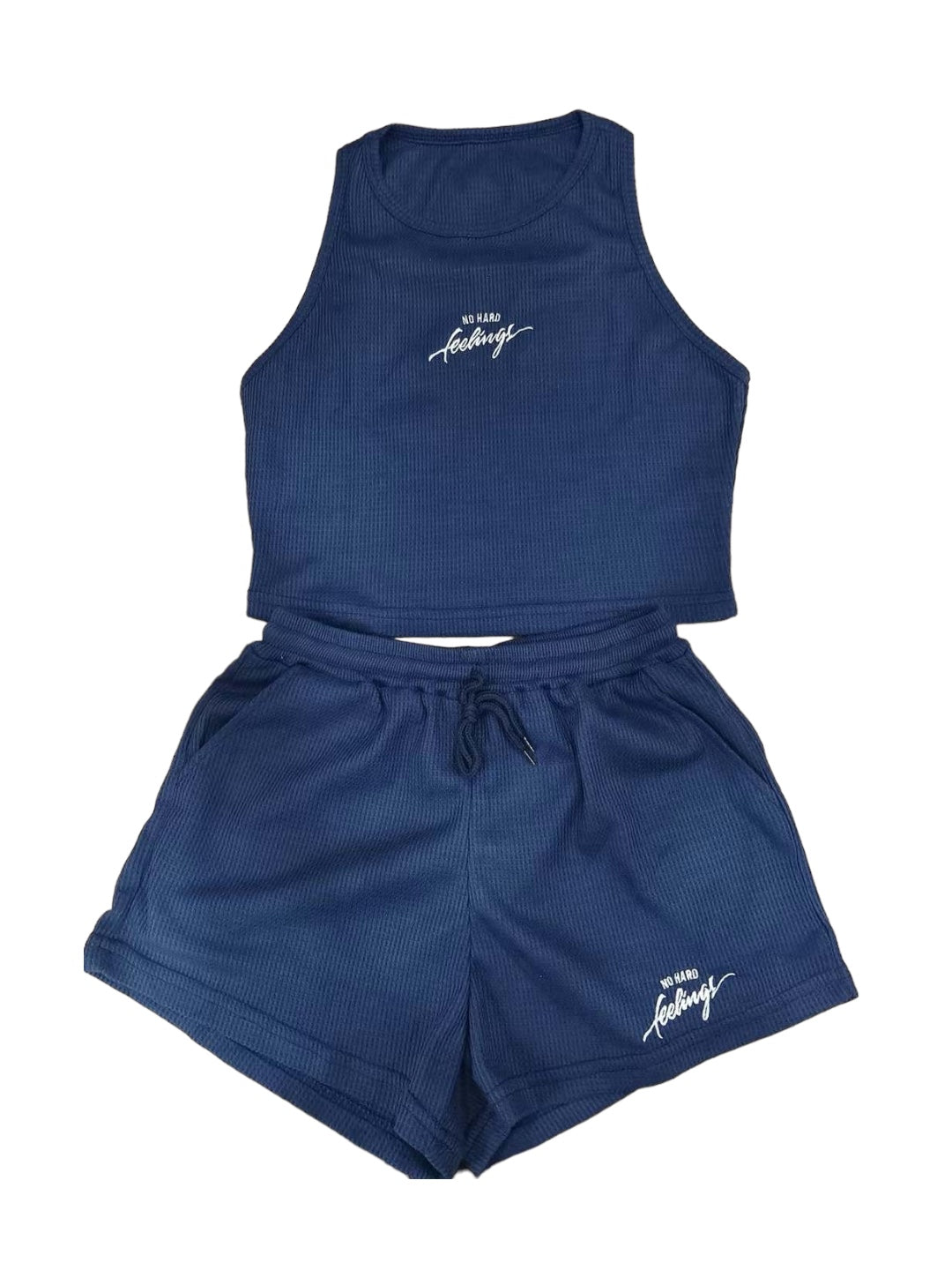 No Hard Feelings Women 2 Piece Casual Matching Sets Shorts Set