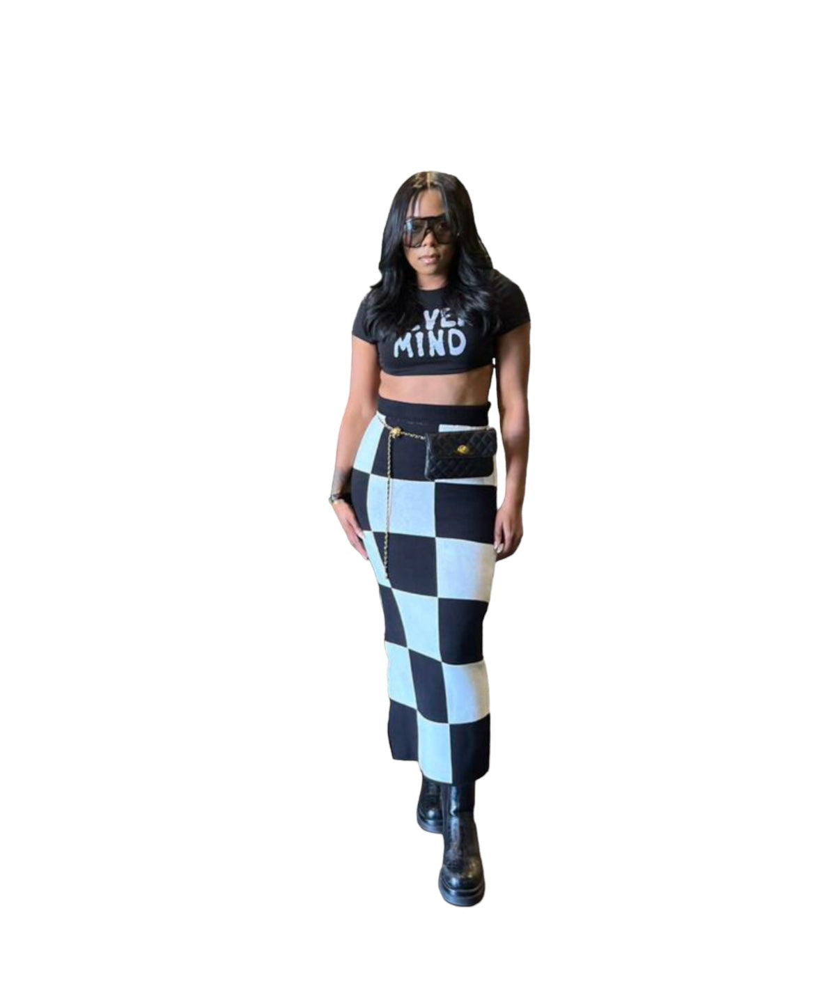 Check Mate MIDI Skirt
