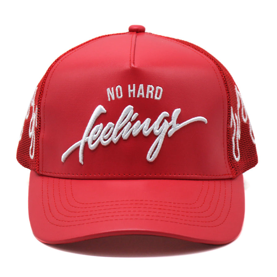 NHF Vegan Leather Trucker Hats