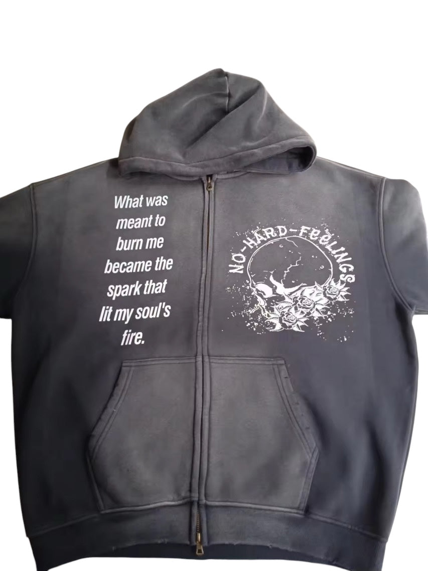 No Hard Feelings Passionately Fueled by Pain Hoodie