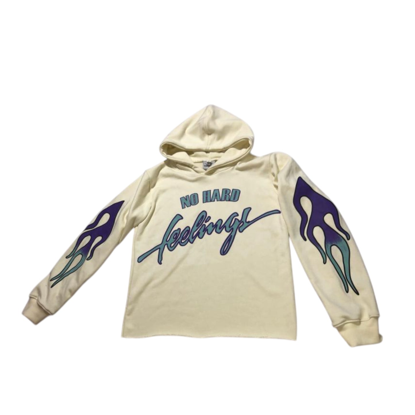 No Hard Feelings Faded Flames Exposed Hem Shortset