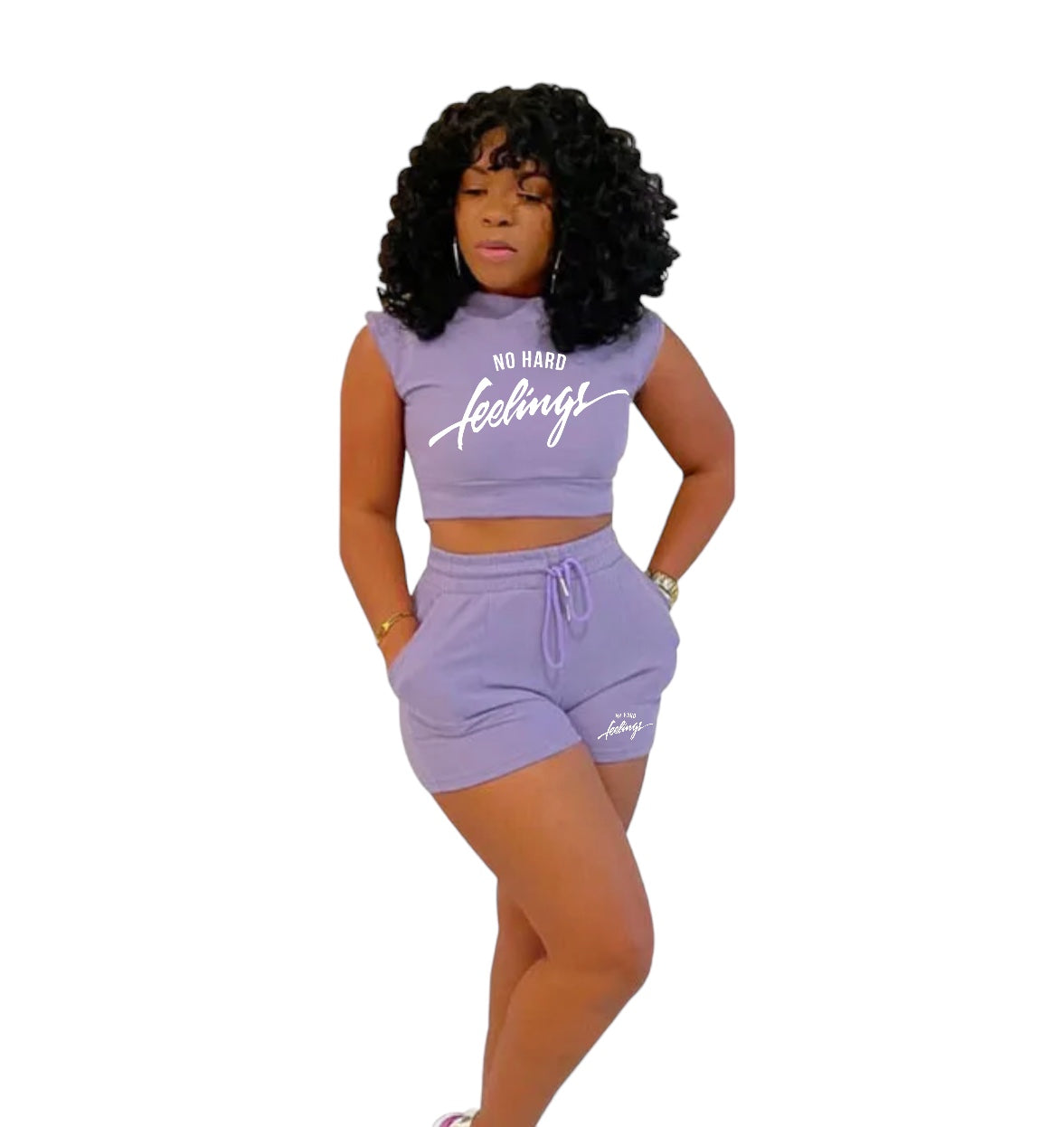 Women’s No Hard Feelings (Calm Fit) two piece short set