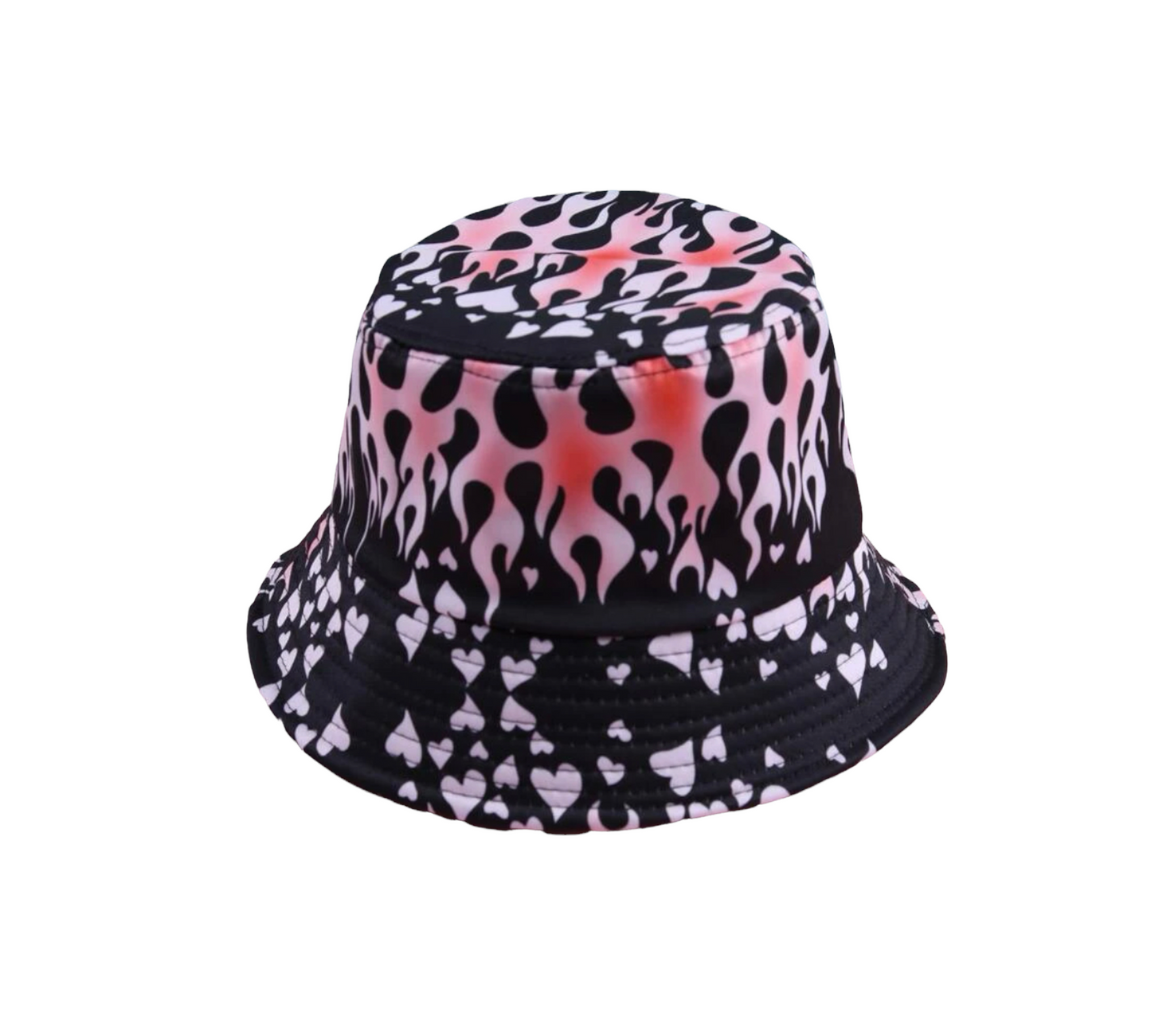 Pink Flames Bucket Hat & Socks Combo
