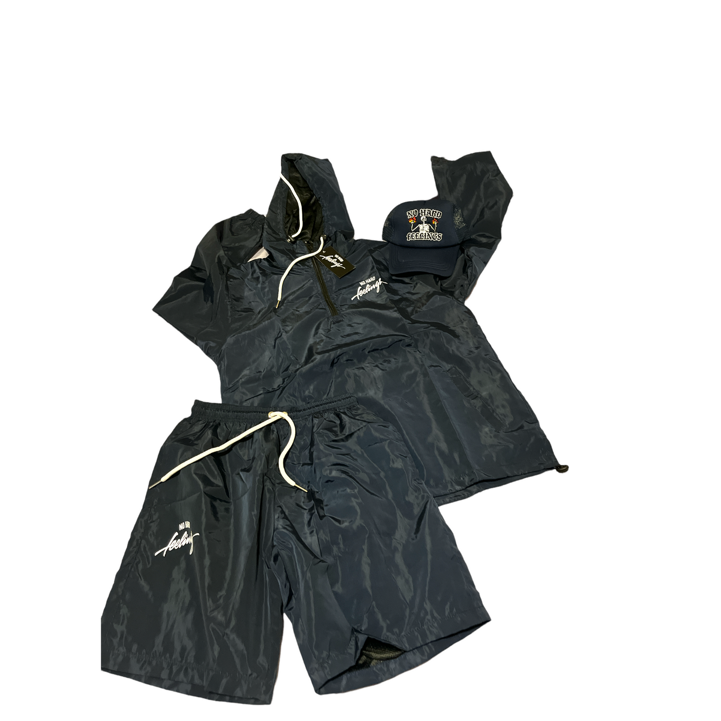 NO Hard Feelings Wind Breaker Short Set
