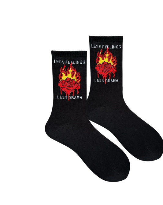 Less Feelings Less Drama Socks