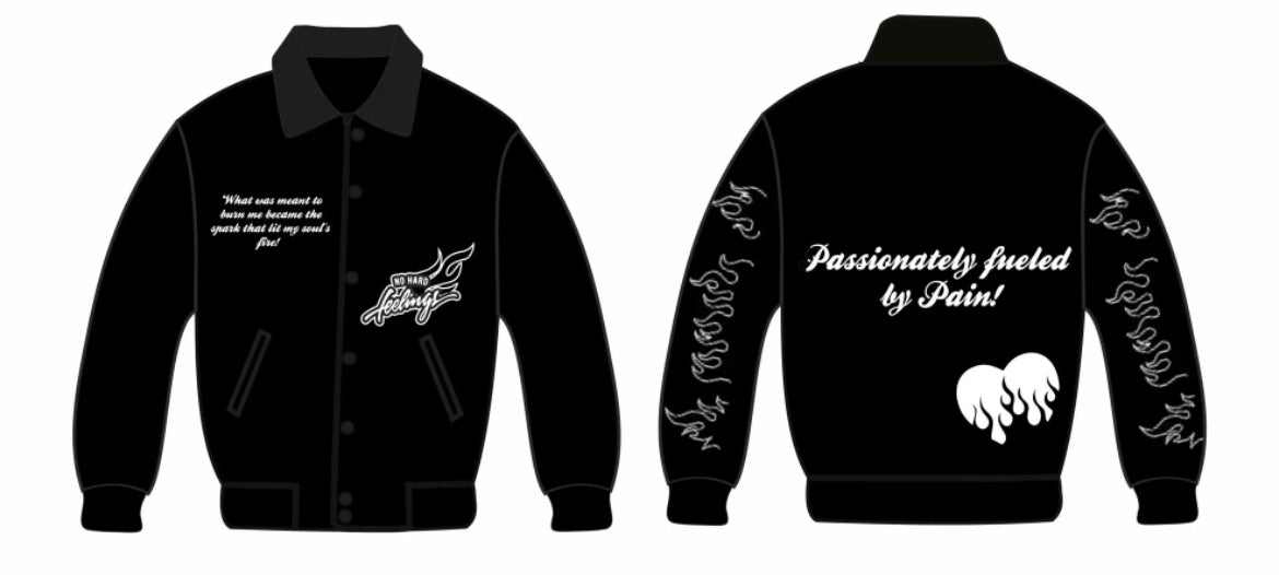 No Hard Feelings Varsity Jacket