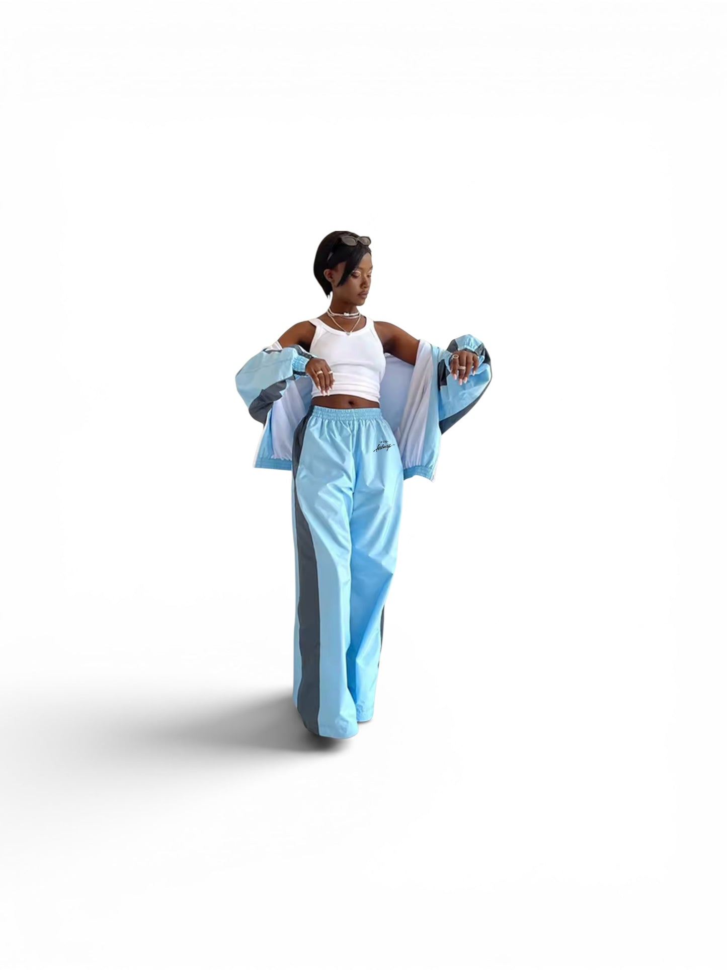 No Hard Feelings Color Block Windbreaker Sets