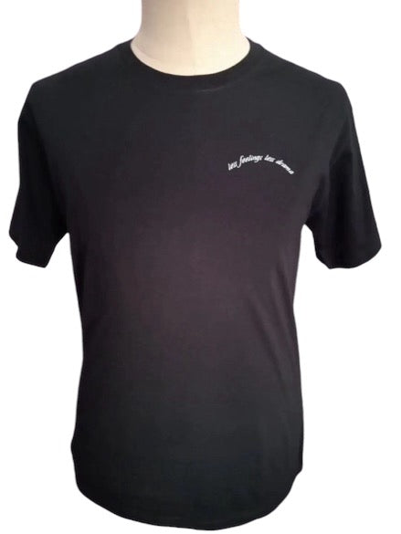 Less Feelings Less Drama Flaming Wings Graphic Tshirt