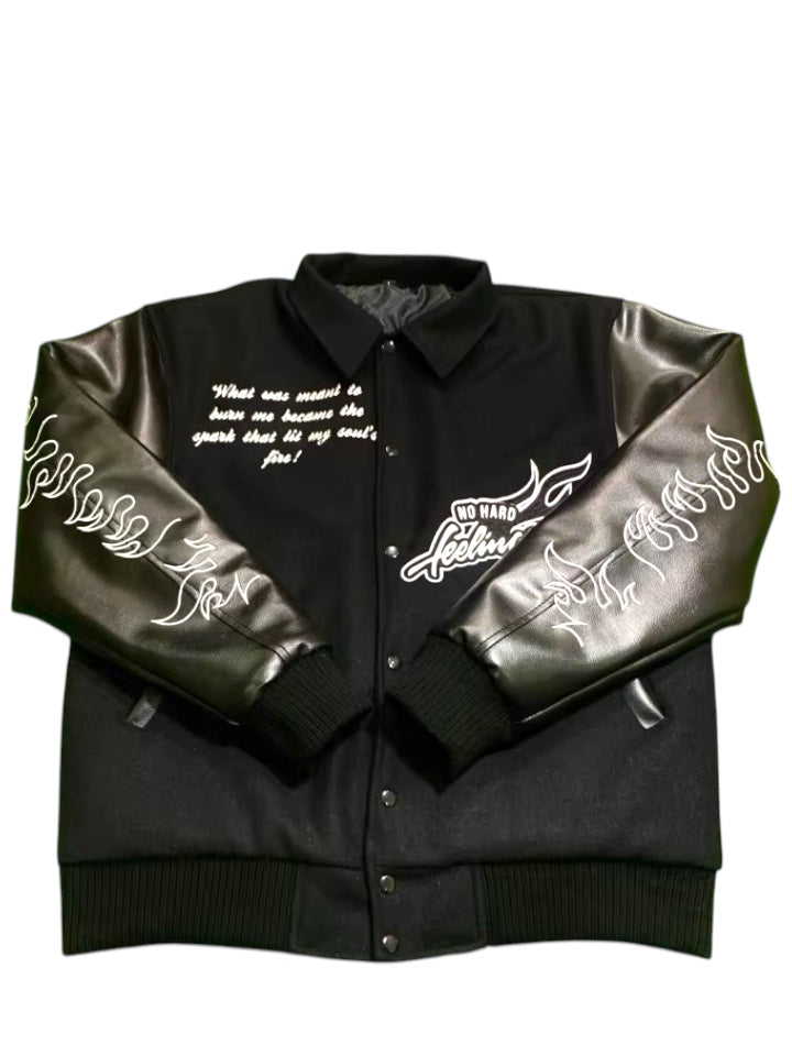 No Hard Feelings Varsity Jacket