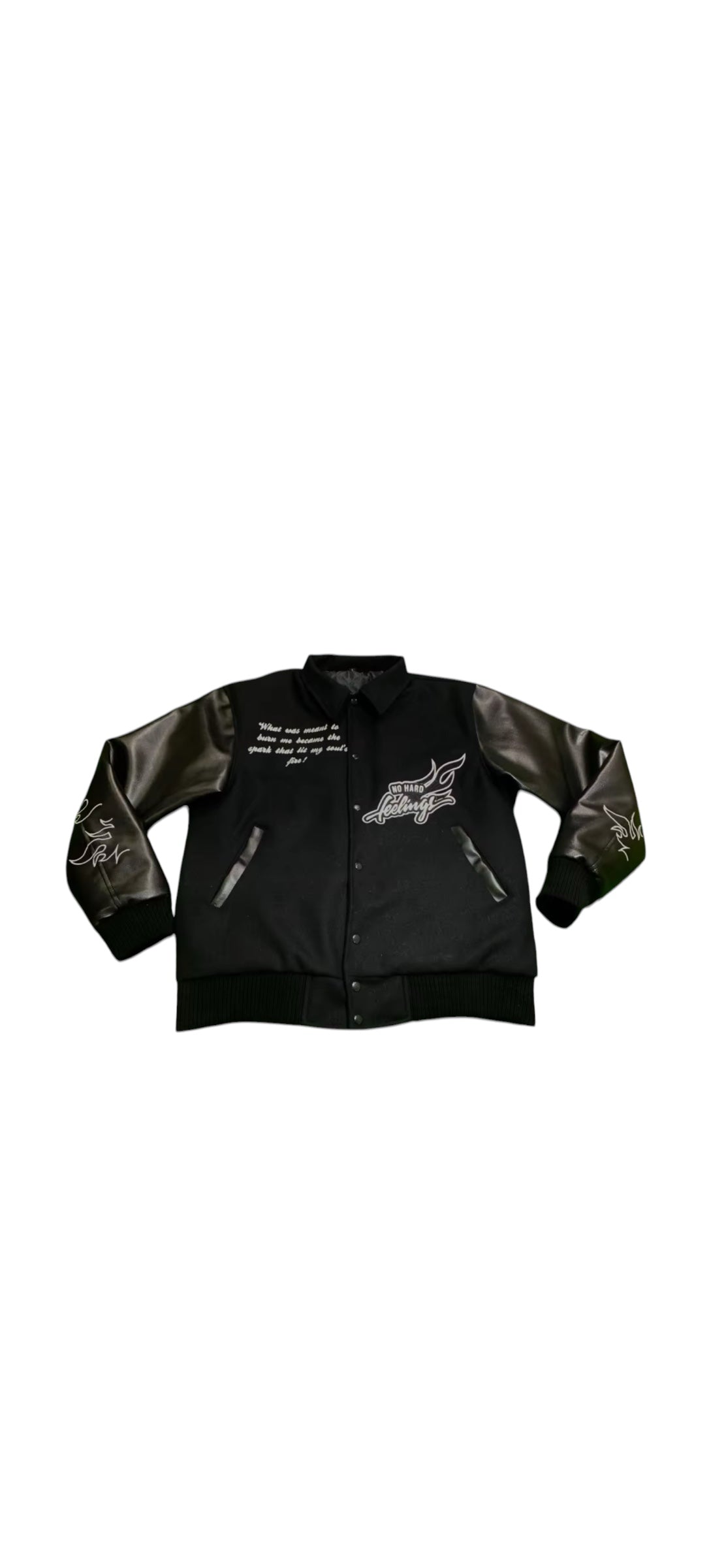 No Hard Feelings Varsity Jacket