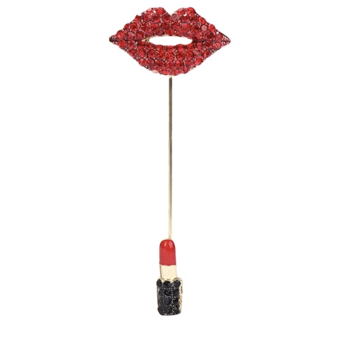 Red lipstick Brooch
