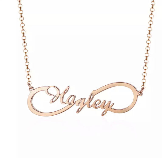 Custom Infinity Name Necklace