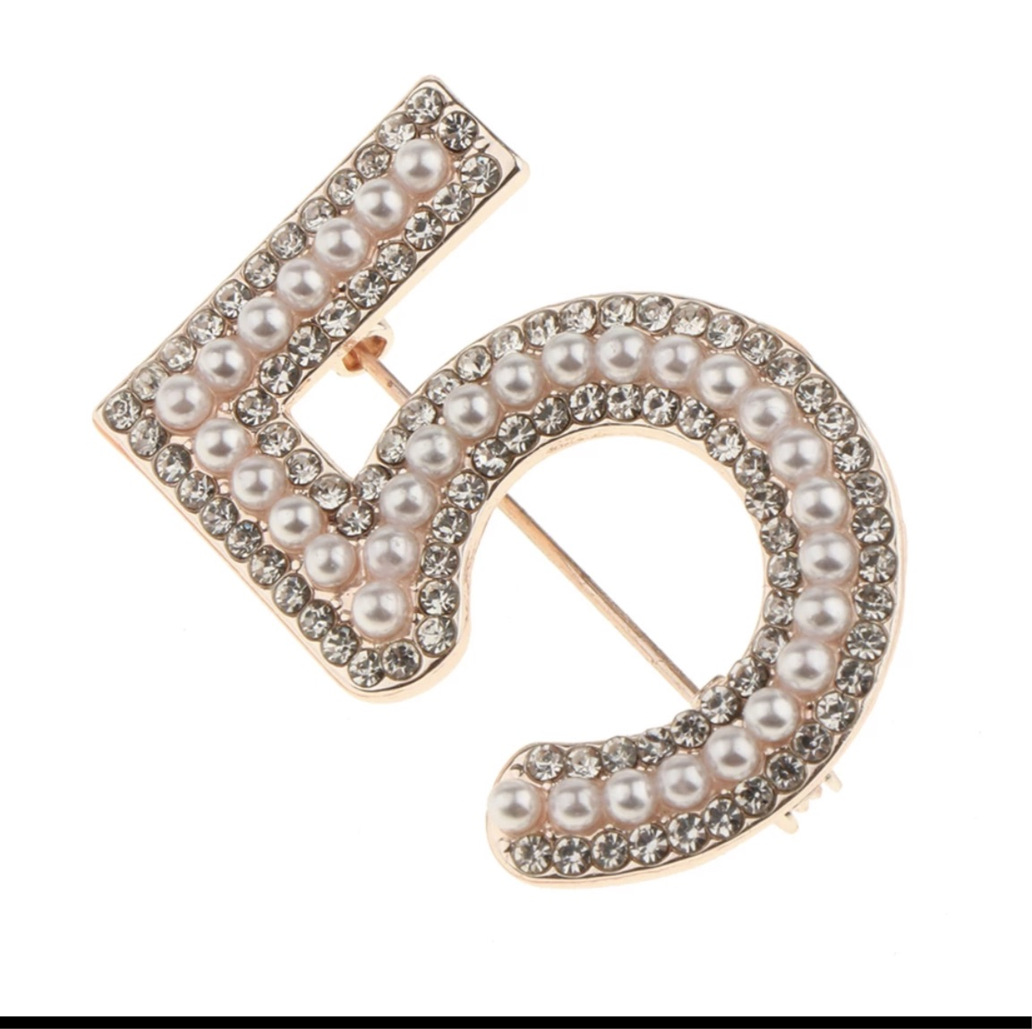 Number 5 Brooch