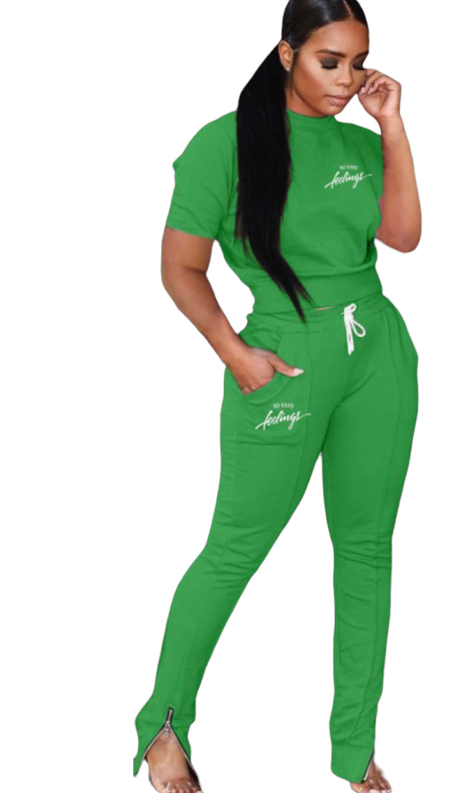 Sporty Stylish Short Sleeve Two Piece