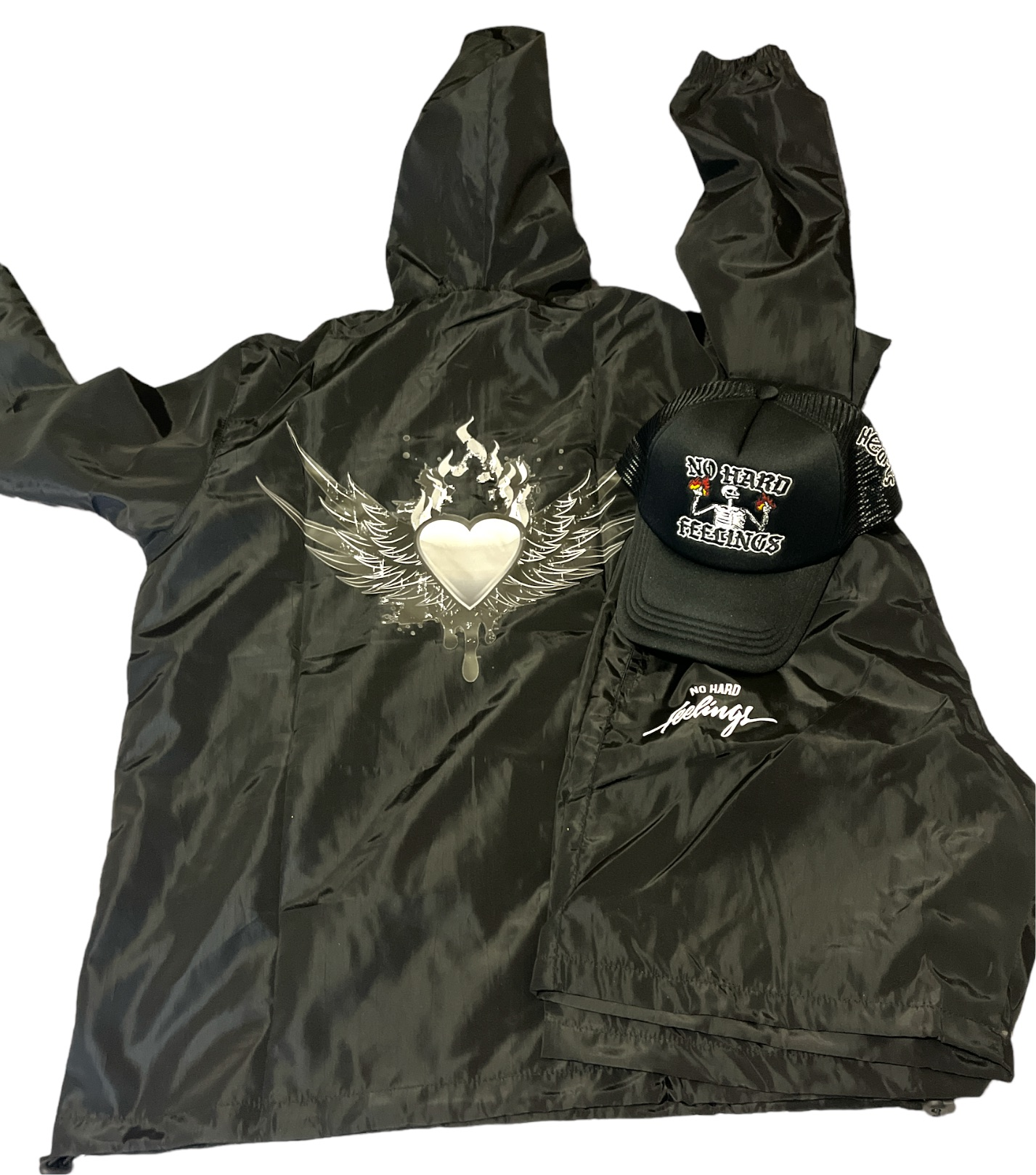 NO Hard Feelings Wind Breaker Short Set