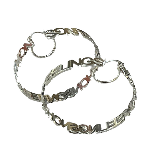 Stainless All Over Customizable Earrings